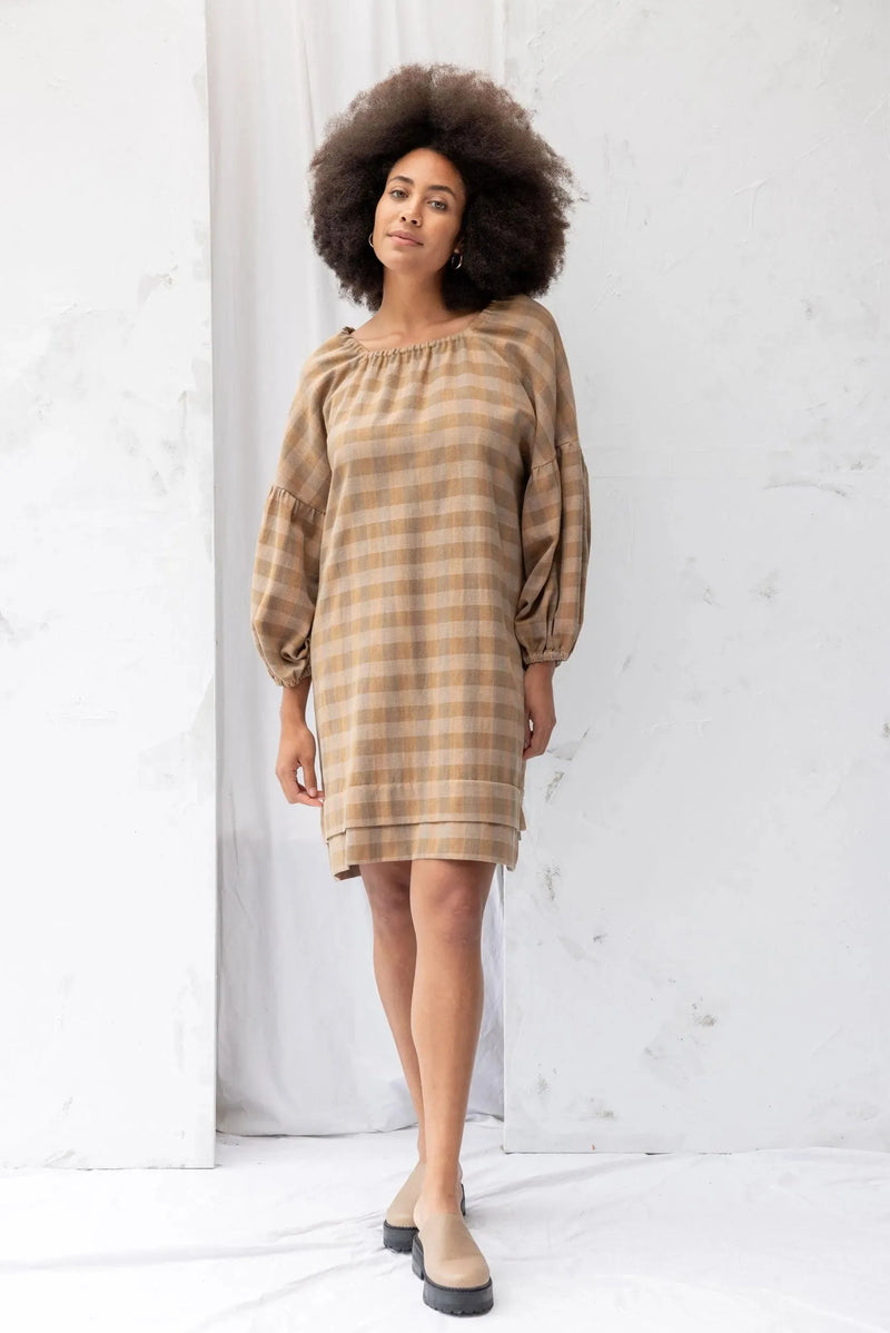 ReCreate Clothing | Mahina Dress | Earth Check | The Colab | Shop Womens | New Zealand