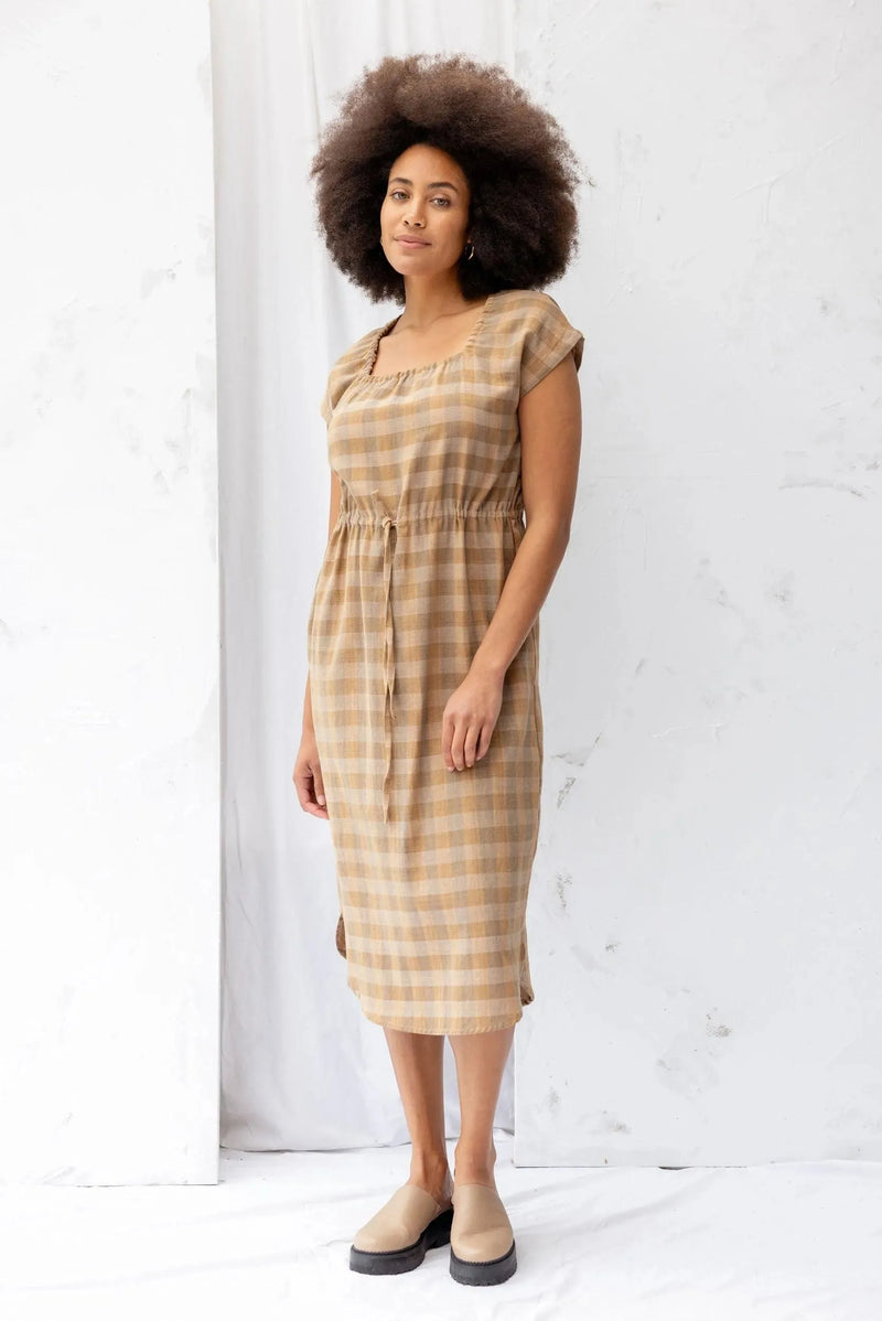 ReCreate Clothing | Remmy Dress | Earth Check | The Colab | Shop Womens | New Zealand