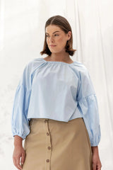 ReCreate Clothing | Mahina Top | Sky Blue | The Colab | Shop Womens | New Zealand