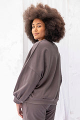 ReCreate Clothing | Around Sweatshirt | Charcoal | The Colab | Shop Womens | New Zealand