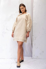 ReCreate Clothing | Mahina Dress | Cream Stripe | The Colab | Shop Womens | New Zealand