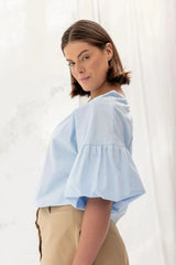 ReCreate Clothing | Mahina Top | Sky Blue | The Colab | Shop Womens | New Zealand