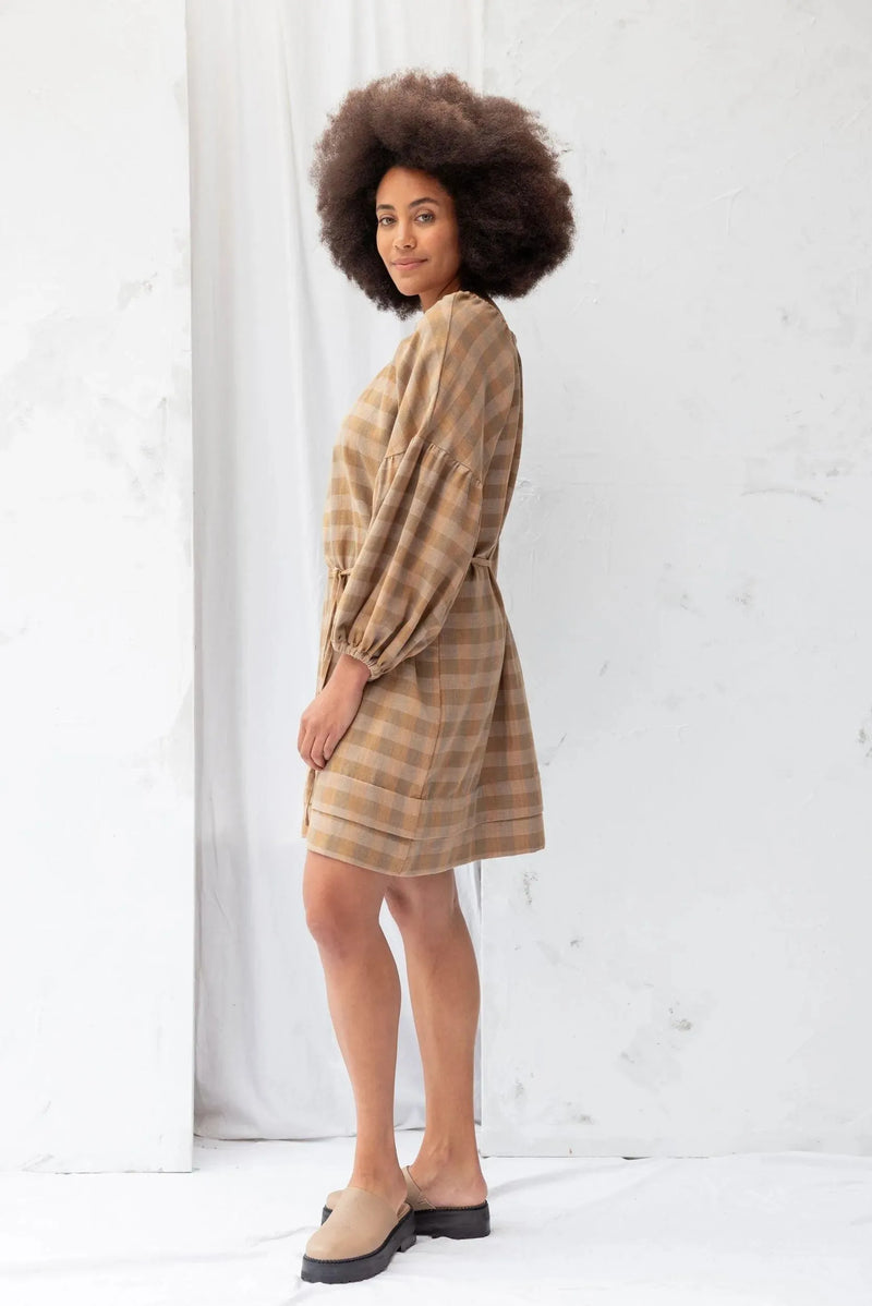 ReCreate Clothing | Mahina Dress | Earth Check | The Colab | Shop Womens | New Zealand