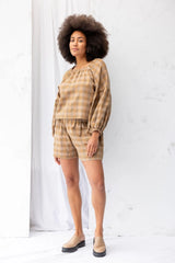 ReCreate Clothing | Mahina Top | Earth Check | The Colab | Shop Womens | New Zealand