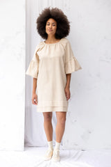 ReCreate Clothing | Mahina Dress | Cream Stripe | The Colab | Shop Womens | New Zealand