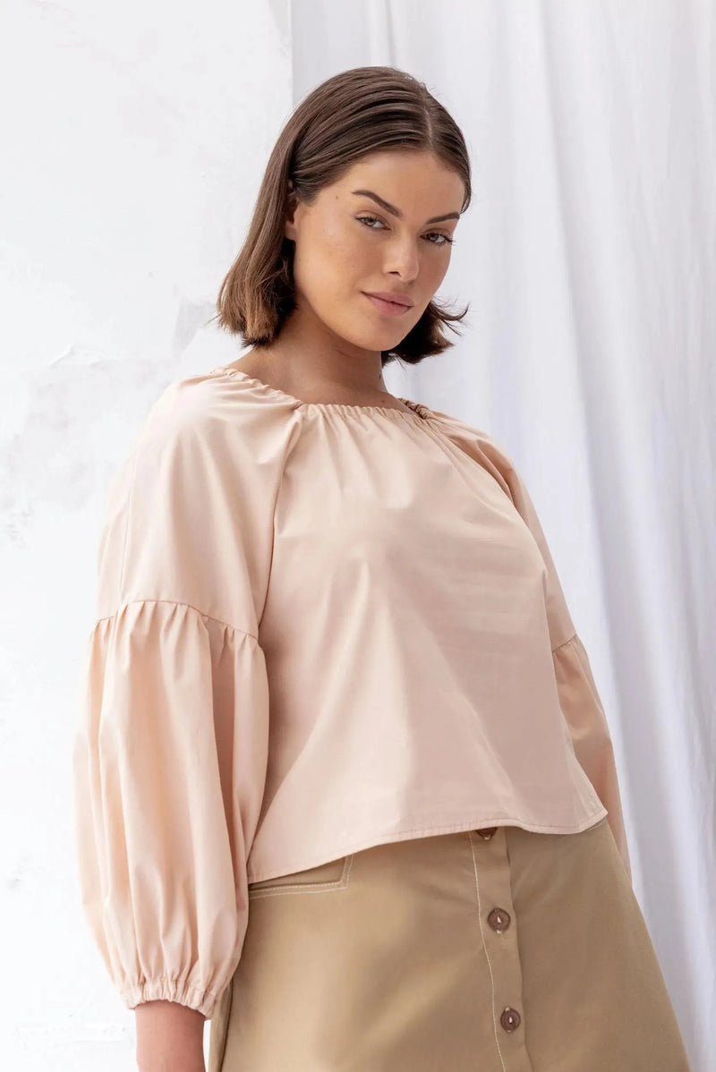 ReCreate Clothing | Mahina Top | Blush | The Colab | Shop Womens | New Zealand