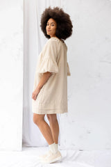 ReCreate Clothing | Mahina Dress | Cream Stripe | The Colab | Shop Womens | New Zealand