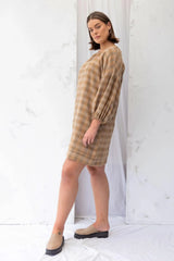 ReCreate Clothing | Mahina Dress | Earth Check | The Colab | Shop Womens | New Zealand