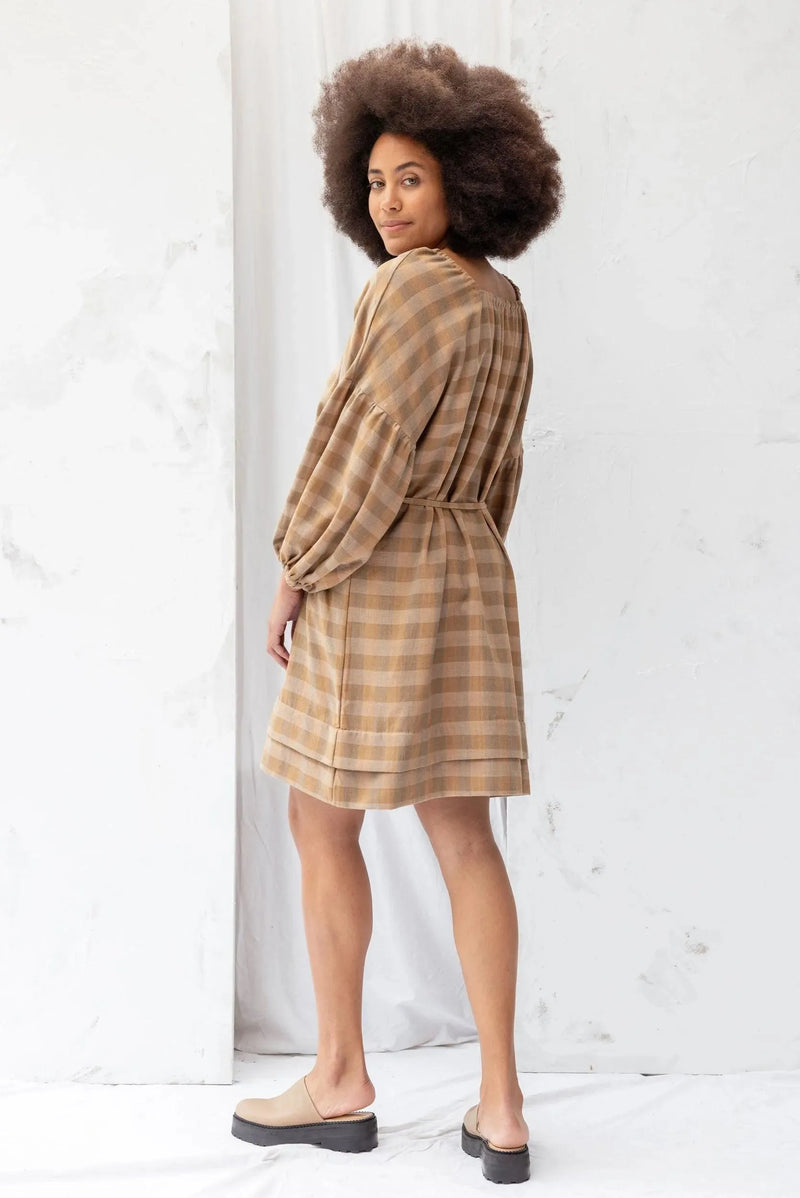 ReCreate Clothing | Mahina Dress | Earth Check | The Colab | Shop Womens | New Zealand