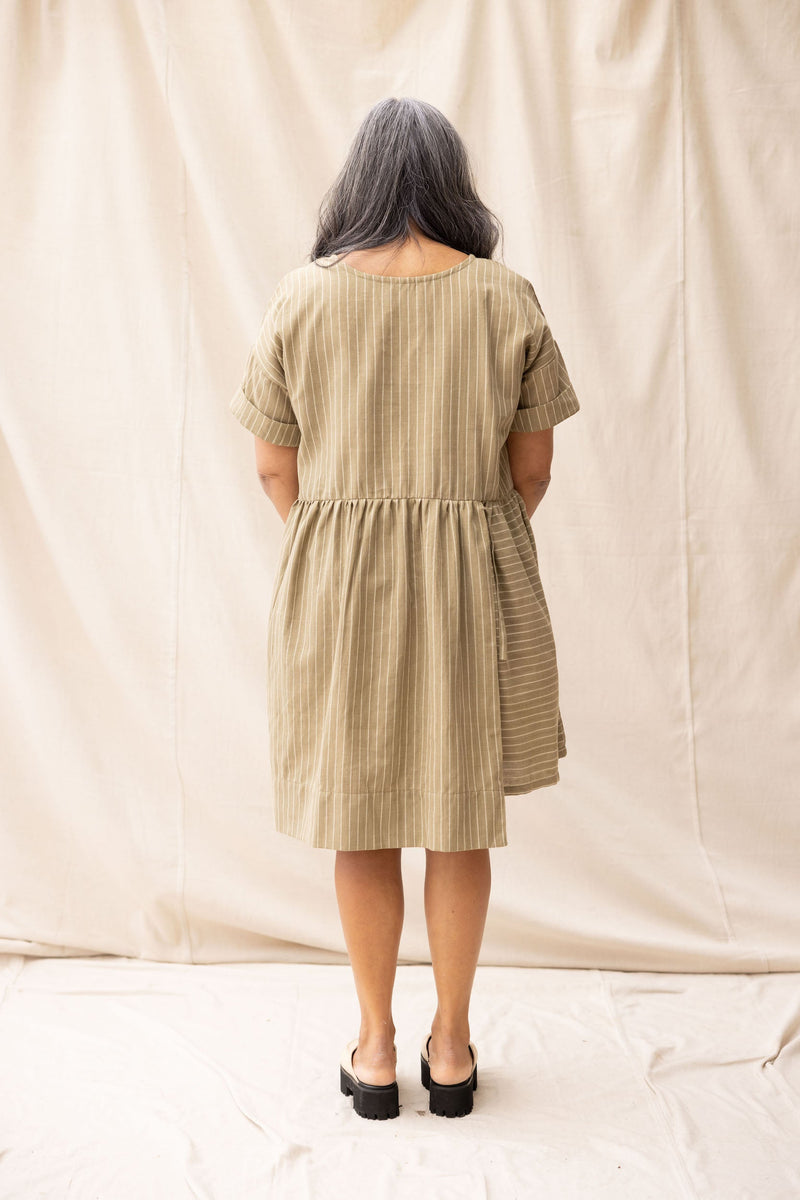 Hobby Dress | Moss Stripe