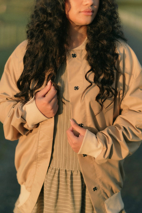 Midi Jacket | Tan