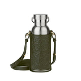 Filigree Bottle Holder & Bottle | Olive