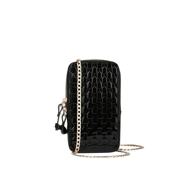 Monogram Mini Bag | Black Patent