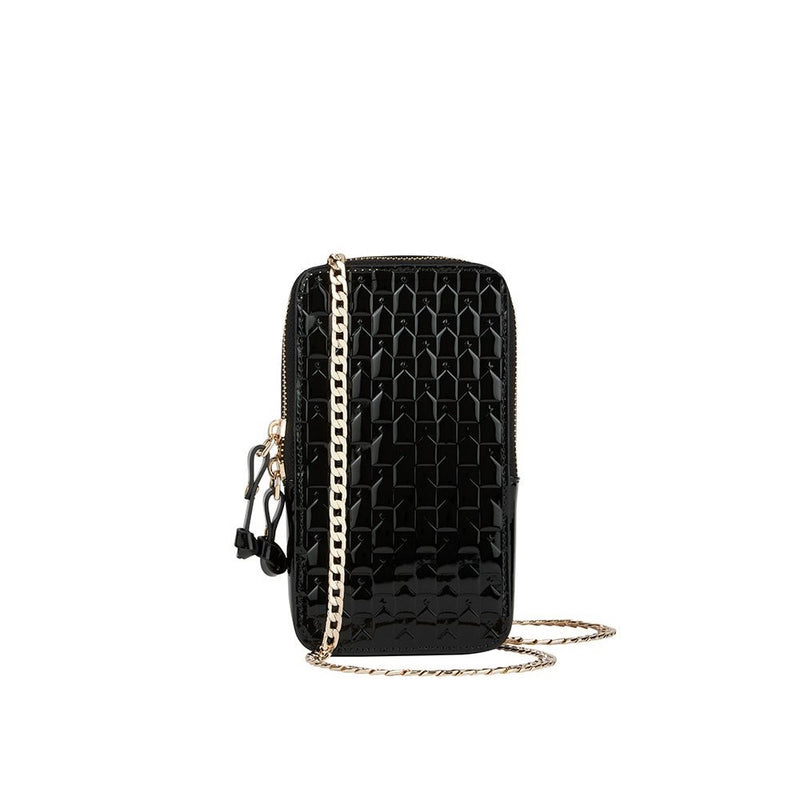 Monogram Mini Bag | Black Patent