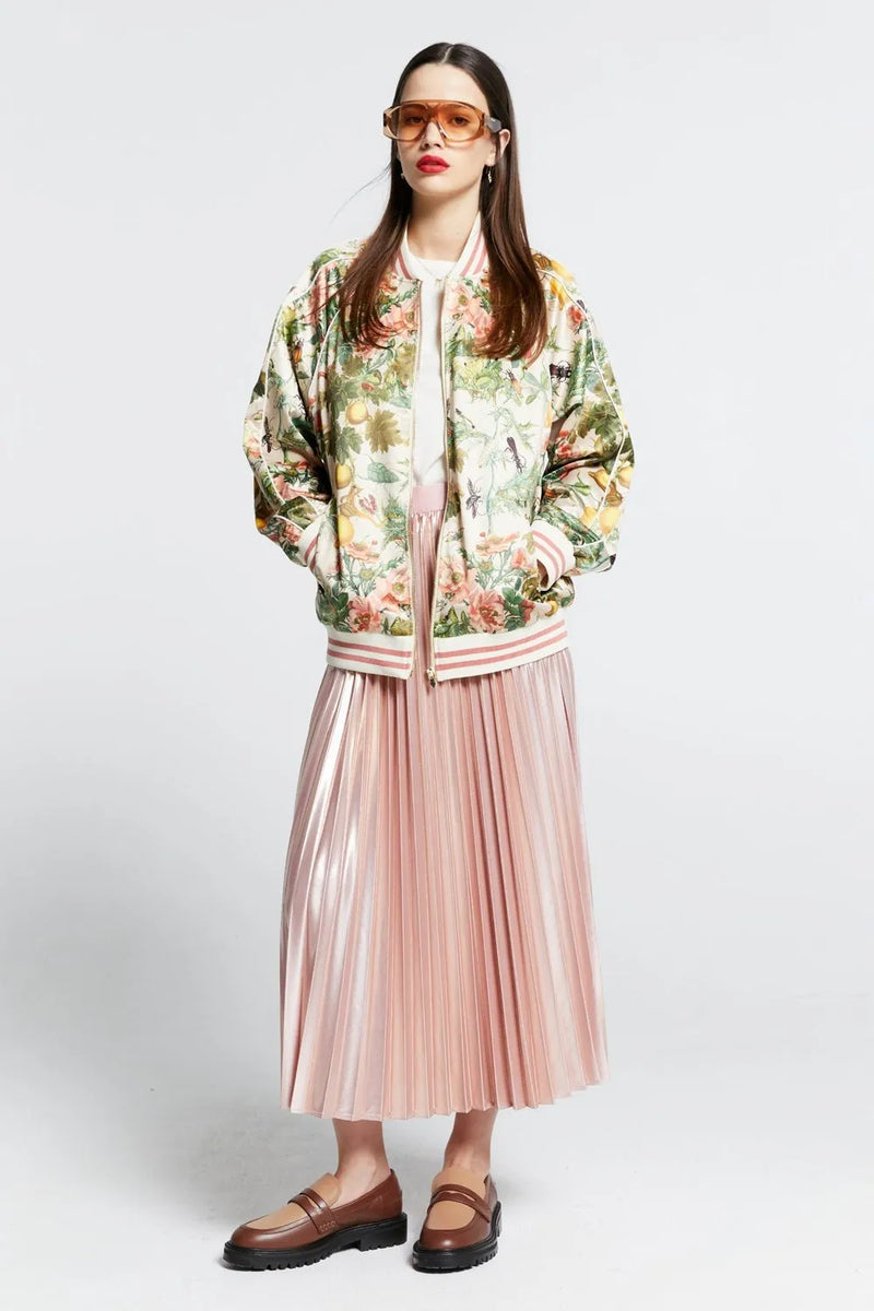 Karen Walker | Runaway Bomber Jacket | Macadamia Multi | The Colab | Shop Womens | New Zealand