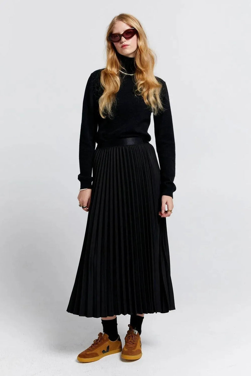 Karen Walker | Sunray Pleated Skirt | Black | The Colab | Shop Womens | New Zealand