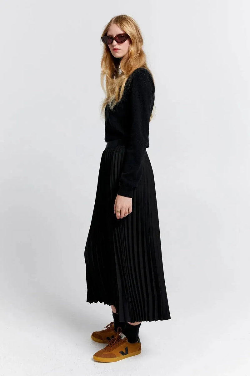 Karen Walker | Sunray Pleated Skirt | Black | The Colab | Shop Womens | New Zealand