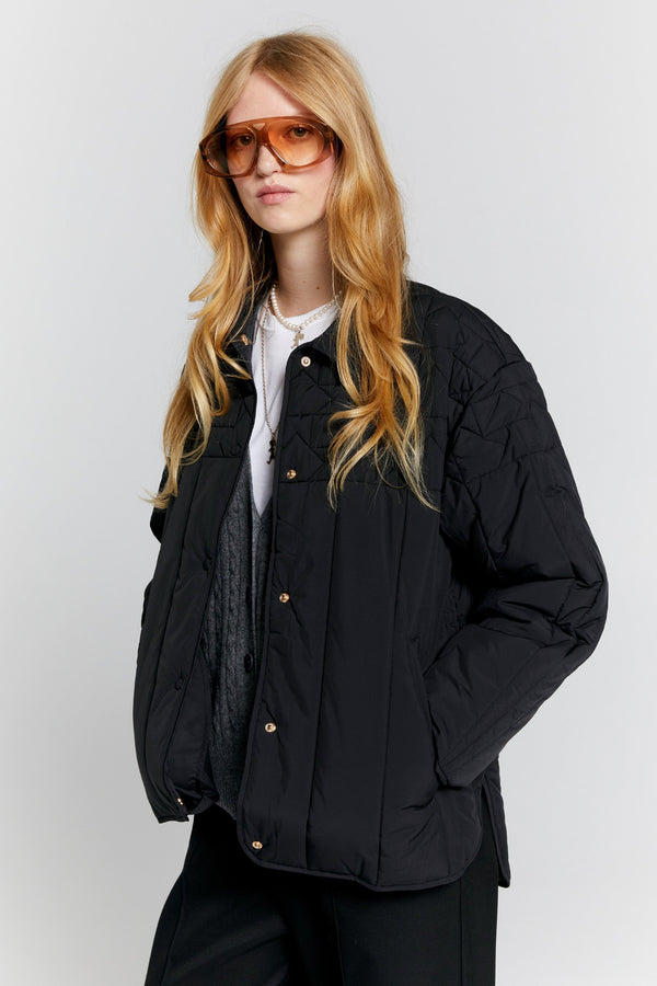 Quilted Voyager Jacket | Black