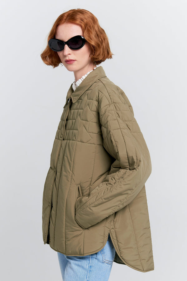 Quilted Voyager Jacket | Herb Green