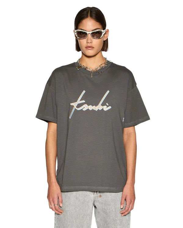 Ksubi | Moniker Oh G Tee | Charcoal | The Colab | Shop Womens | New Zealand