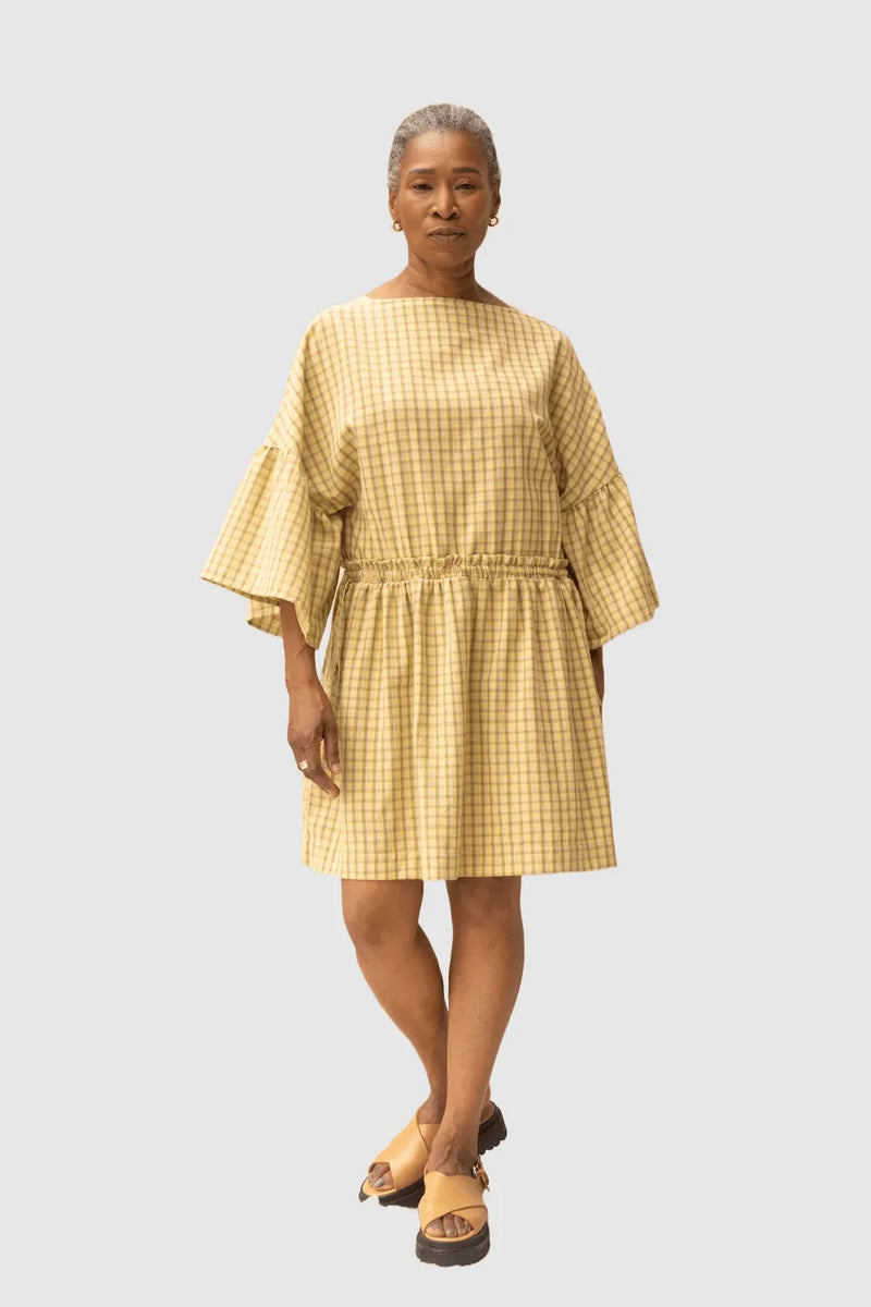 ReCreate Clothing | Field Dress | Daisy Check | The Colab | Shop Womens | New Zealand