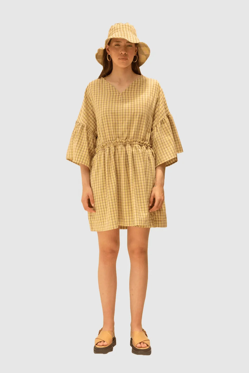 ReCreate Clothing | Field Dress | Daisy Check | The Colab | Shop Womens | New Zealand