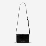 She Burns Bag | Black Croc