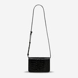 She Burns Bag | Black Croc