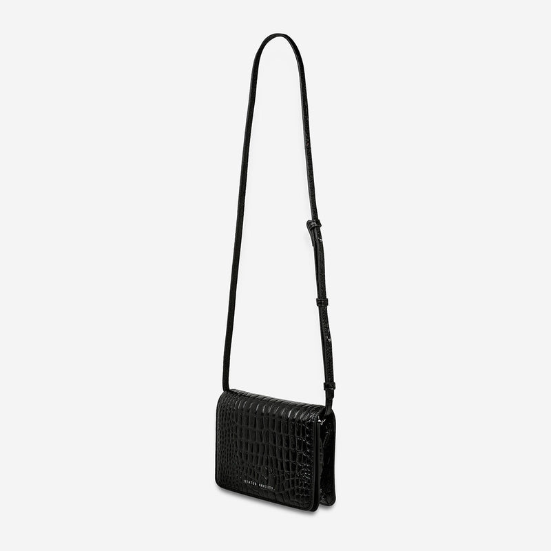 She Burns Bag | Black Croc