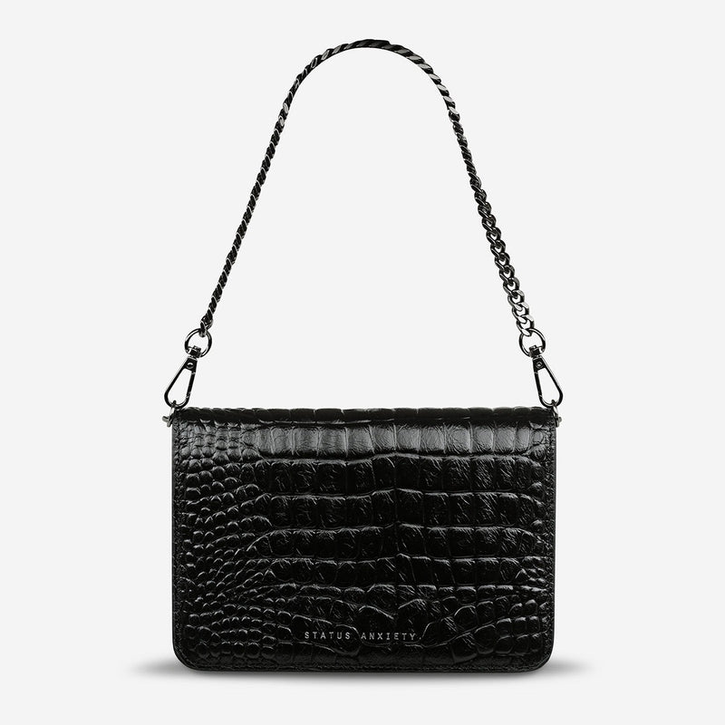 She Burns Bag | Black Croc