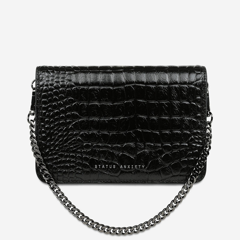 She Burns Bag | Black Croc