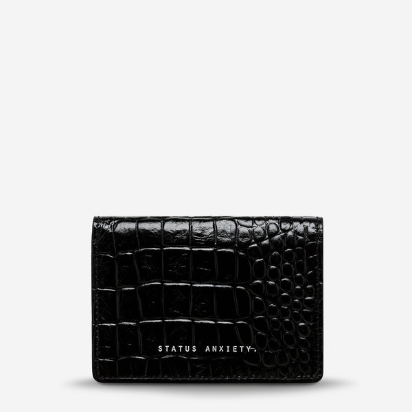 Easy Does It Wallet | Black Croc