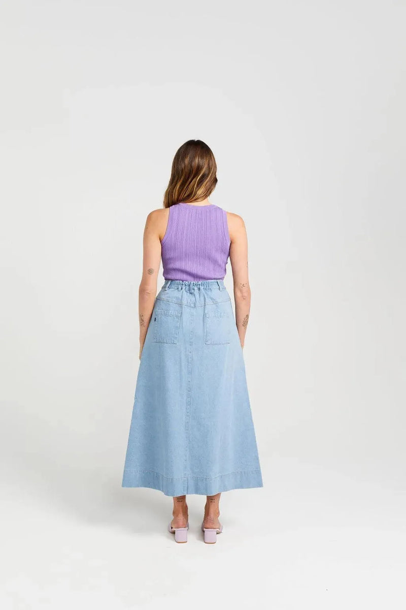 Thing Thing | Bettie Skirt | Stone Wash Denim | The Colab | Shop Womens | New Zealand